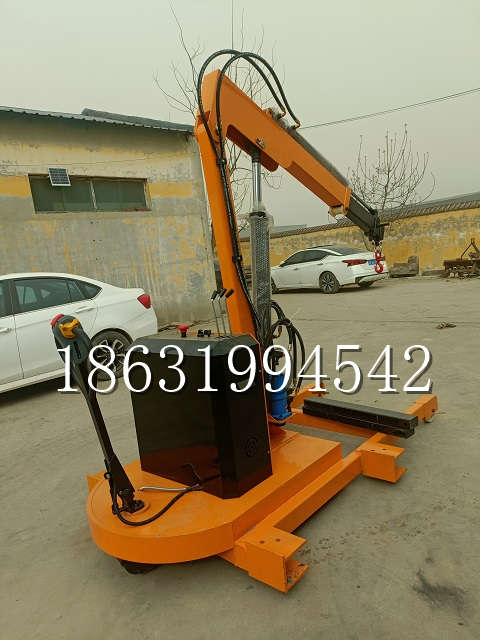 土默特左旗自卸车厢随车吊 自制轮式四不像起重机 四驱平板吊 5吨 贵盛